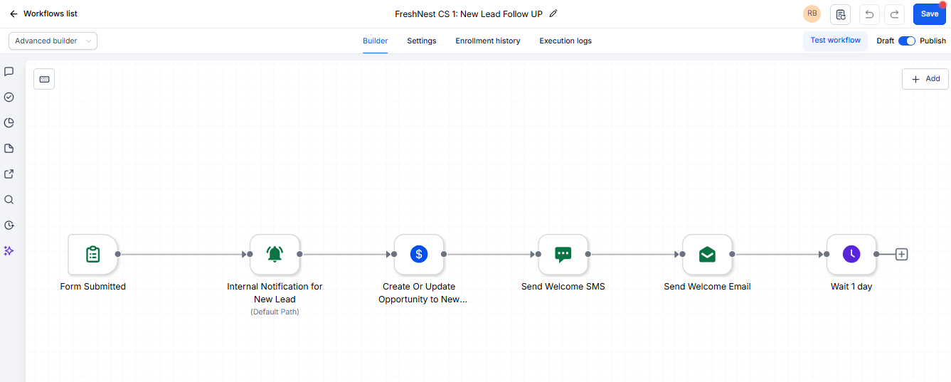 New Lead Follow-Up Workflow