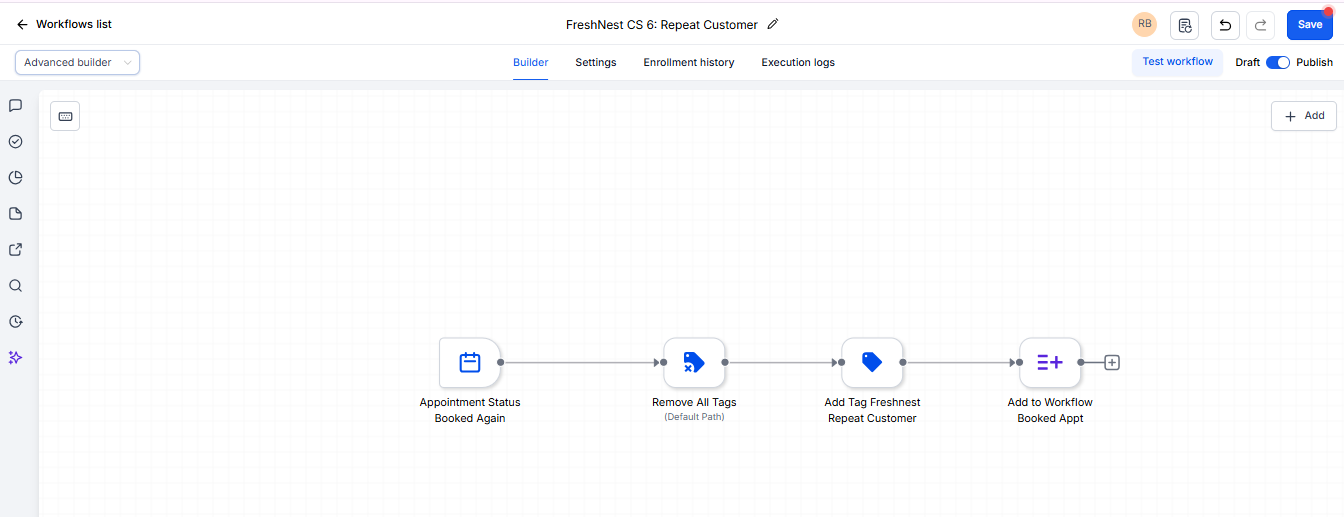 Repeat Customer Workflow