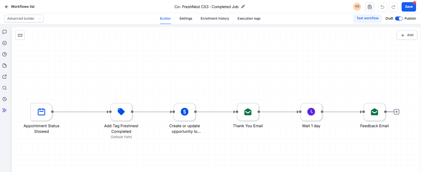 Completed Job Workflow